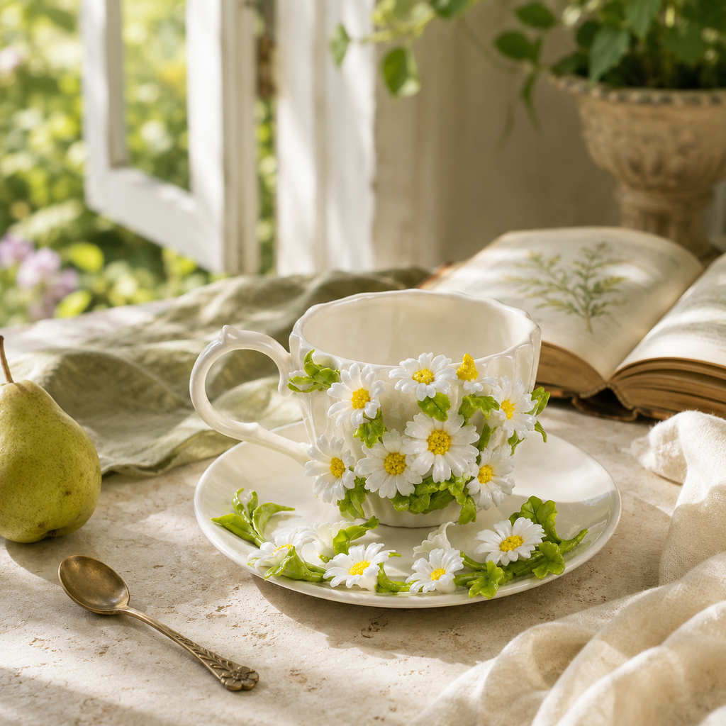 Cup & Saucer- The Meadow Daisy