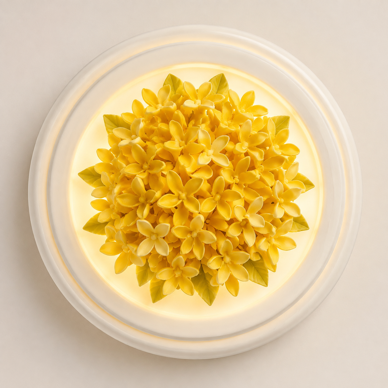 Illuminated Porcelain Flower Fragrance Diffuser- Golden Osmanthus