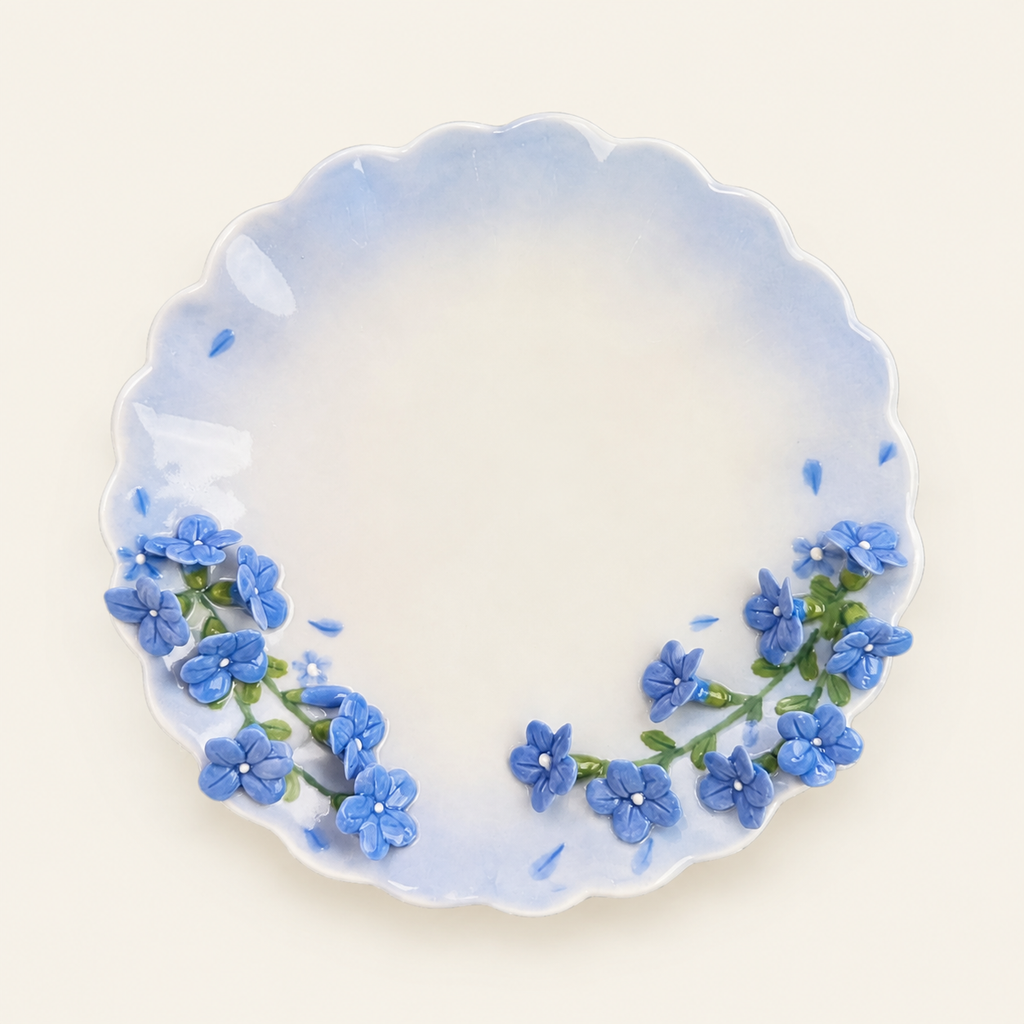 Cup & Saucer- The Blue Plumbago