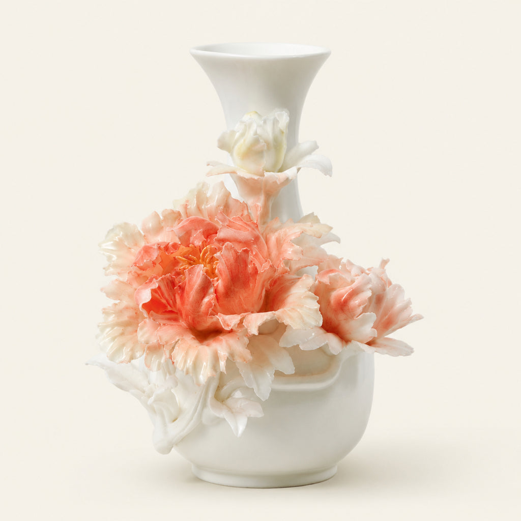 Vase- Coral Peony