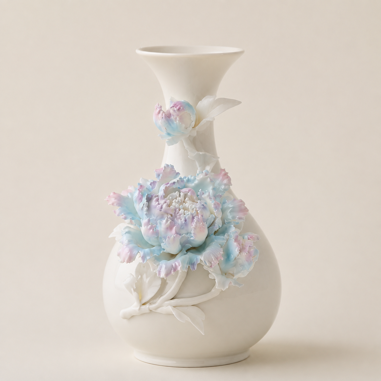 PORCELAIN VASE- THE AURORA PEONY